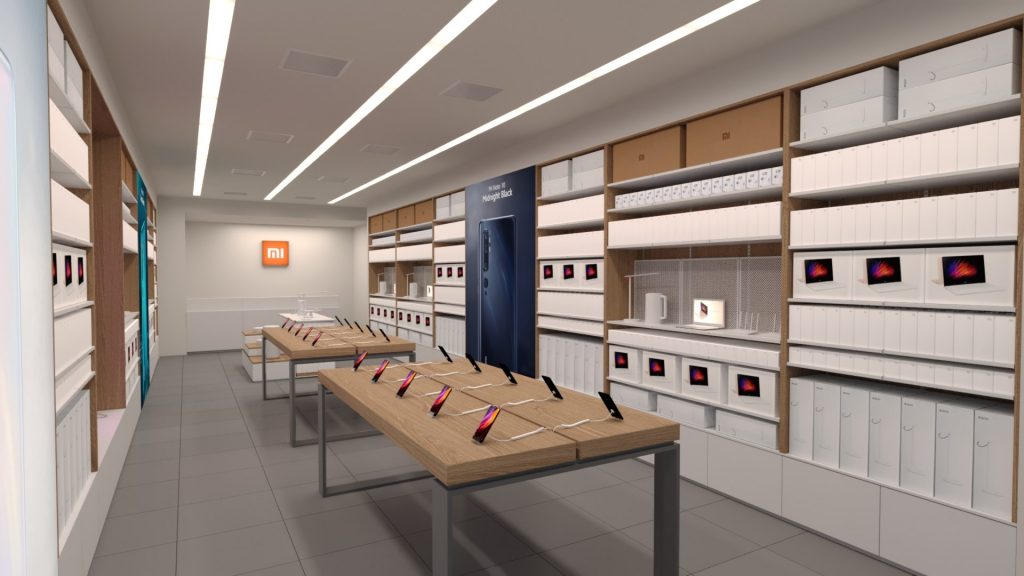 A debreceni Xiaomi Store látványterve.