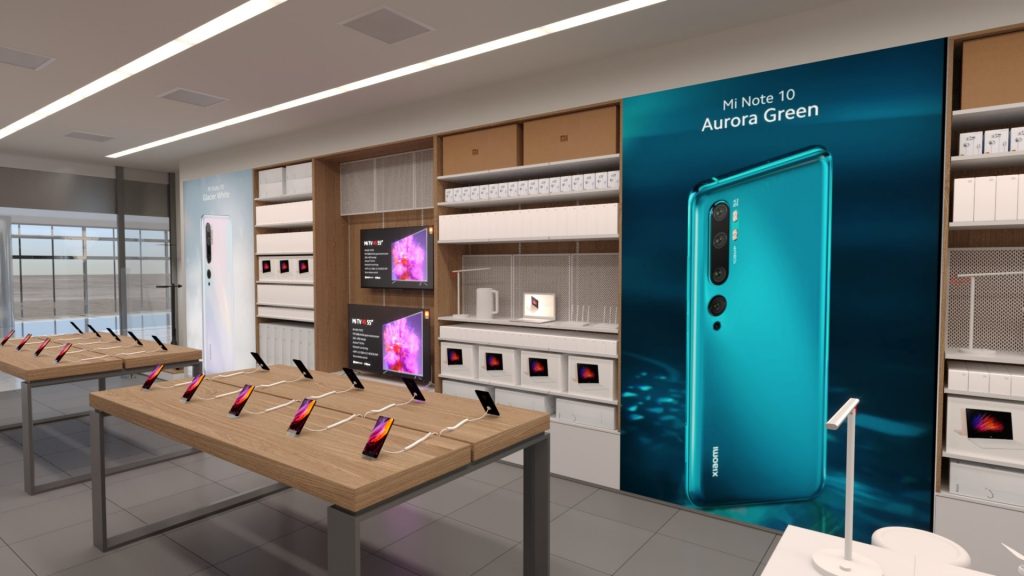 A debreceni Xiaomi Store látványterve.